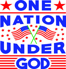 one nation under god 4th of July cut file Bundle, July 4th SVG, United Stated Independence Day cut file quotes, Cut Files for Cutting Machines like Cricut and Silhouette

