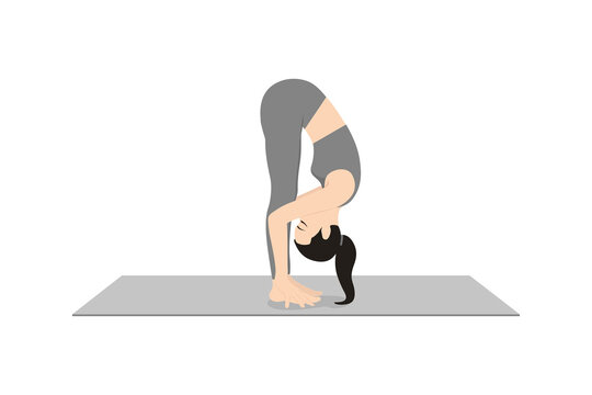 Uttanasana, Intense Stretch Yoga Pose Stock Photo - Image of isolated,  bend: 53301366