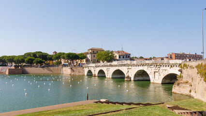 Ponte di Augusto e Tiberio in Rimini, Italy