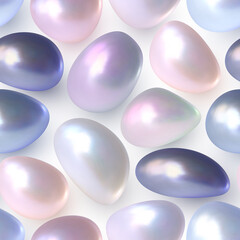  Pattern with various pearl gems