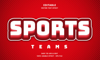 sports editable text effect template 