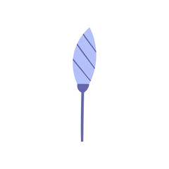 Purple Flower Bud Hand-drawn Vector Illustration