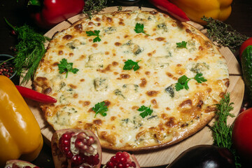 pizza with vegetables