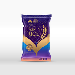Rice Package Mockup Thailand food Products