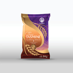 Rice Package Mockup Thailand food Products