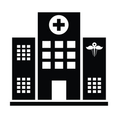 Obraz premium Hospital Buildings Icon