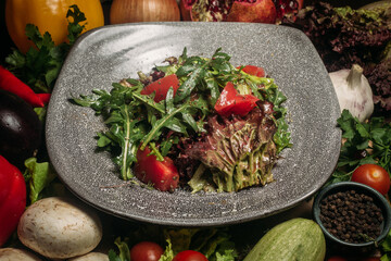 salad with vegetables