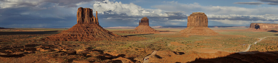 A daytime view of the Monument Valley, USA