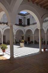 Typical Andalusian patio with beautiful floor and views