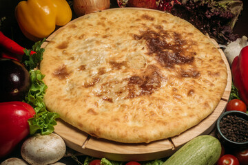 pizza with vegetables