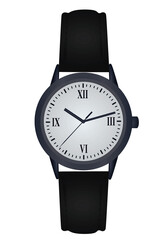 Hand man watch. vector illustration