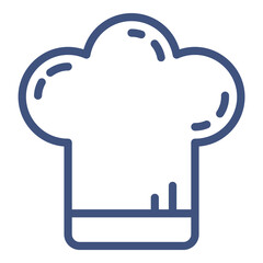 Toque Flat Icon Isolated On White Background