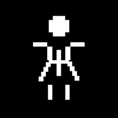 Fototapeta premium pixel icon