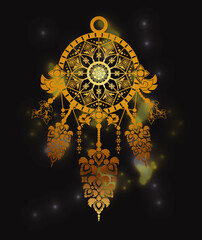 Dream Catcher With Thai Style - Vector