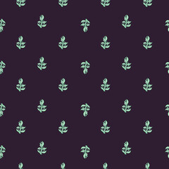 Folks flower seamless pattern. Ethnic floral motif background.