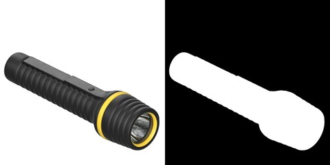 3D rendering illustration of a torchlight