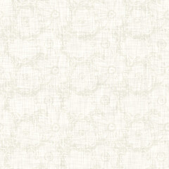 Greige plain seamless linen wash texture. Neutral tone minimal fabric effect background. Natural woven cloth for beach wedding. Coastal cottage style design material. High quality raster jpg swatch.