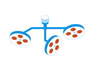 Surgery Room Lamps Composition