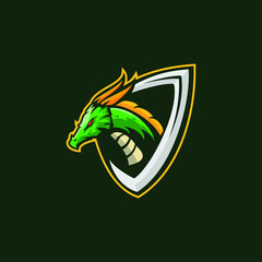 dragoon mascot gaming logo esports