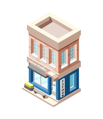 Tattoo Studio Building Composition