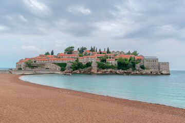 Sveti Stefan island, Budva riviera, Montenegro - 487396182