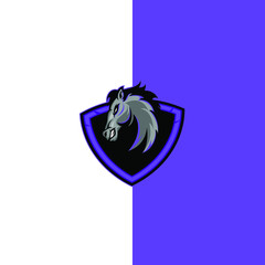 head horse mascot logo esports gaming 
