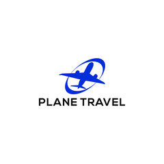 Plane Logo Design Concept Vector