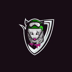bilby mascot logo gaming vector esports