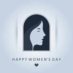 Card for 8 march happy womens day