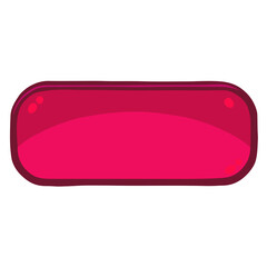 Elongated rectangular pink button for a game or website