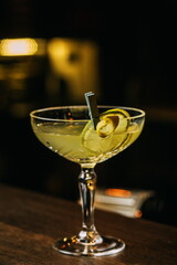 glass of martini