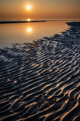The sea in winter in Grado. Friuli