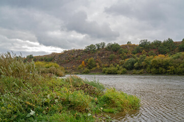 Don river landscape with rocks