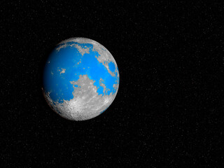 If Our Moon Had Oceans and Seas