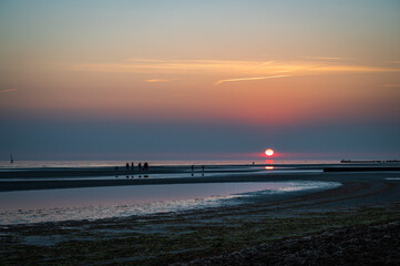 Fototapeta premium The sea in winter in Grado. Friuli