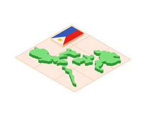 Philippine 3D Map Composition