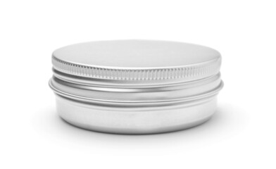 Metal can isolated on white.