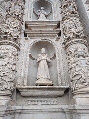 detail of the facade of cathedral