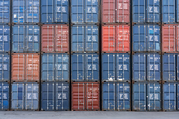 Stack of Containers at a Port