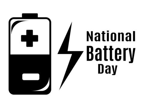 National Battery Day, Idea for poster, banner, flyer, leaflet or postcard - Powered by Adobe
