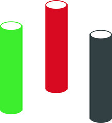 Statistical icon. Line, glyph and filled outline colorful version, tailors scissors outline and filled vector sign. Cutting symbol, logo illustration. Different style icons set. Pixel perfect vector