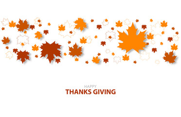 Vector illustration of thanksgiving invitation and greeting card, prints and posters. 