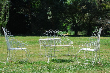 Garden table and chairs