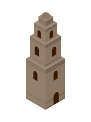Philippine Tower Isometric Composition