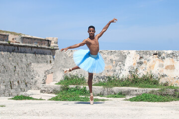 Cuban male ballet dancer