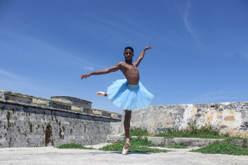 Cuban male ballet dancer