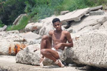 Cuban male ballet dancer
