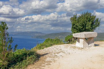 Landscape on Cres Island,adriatic Sea,Croatia