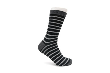 striped toe sock isolated on white background