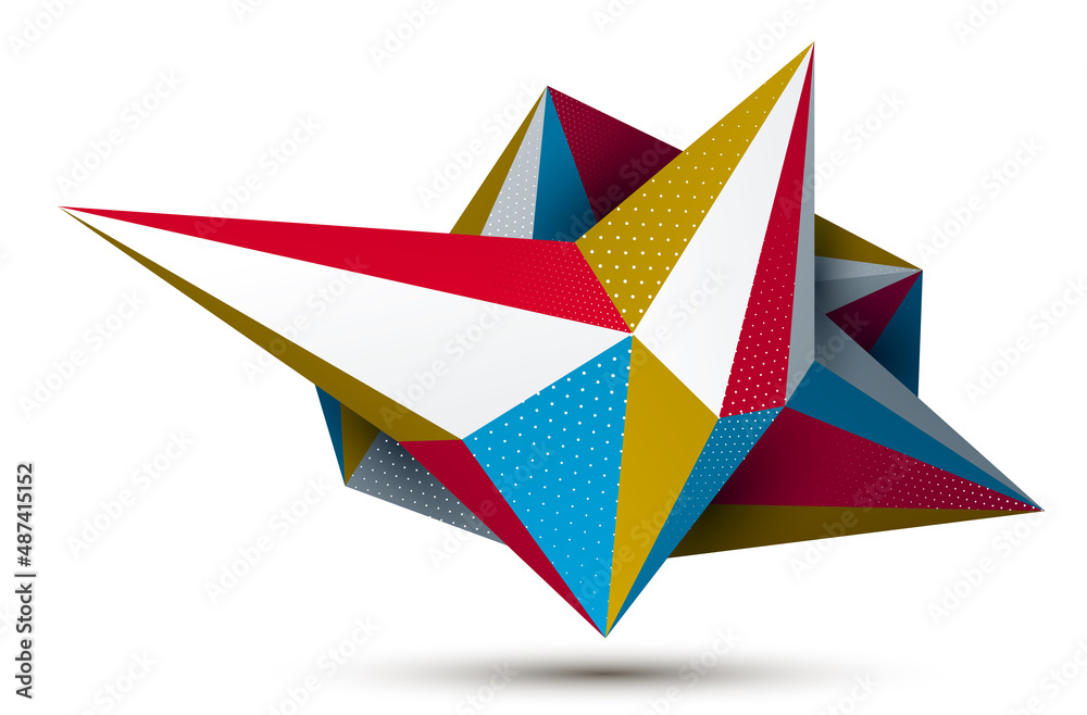 Poster polygonal form vector abstract design, modern futuristic shape ai neural network concept, dynamic te